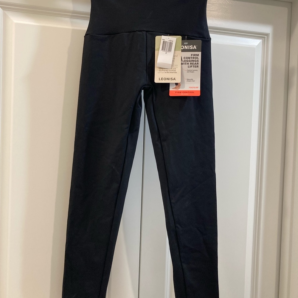 Leonisa Firm Control Butt Lift Black Leggings
